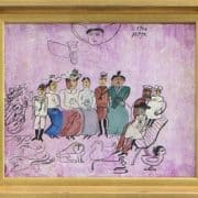 Pykfamilje Madeleine Pyk maleri