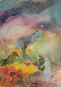 Akvarel af Tine Barfod